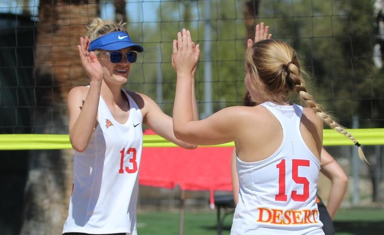 COD Beach Volleyball splits doubleheader to remain 3rd in PCAC