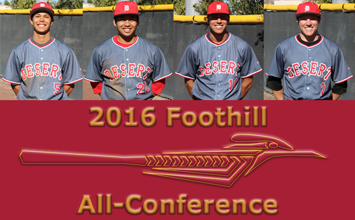 Baseball Places Four on Foothill All-Conference Teams