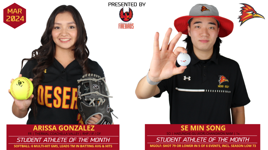 Gonzalez and Song Earn March Student Athletes of the Month