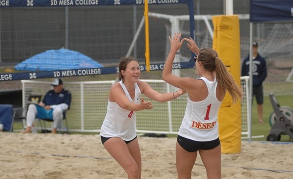 COD Beach Volleyball sends all 5 teams to PCAC Finals, Lyneis & Smith reach Quarterfinals