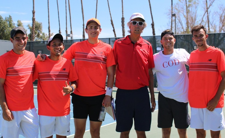 COD Men’s Tennis wins PCAC and sweeps awards as next round of playoffs loom