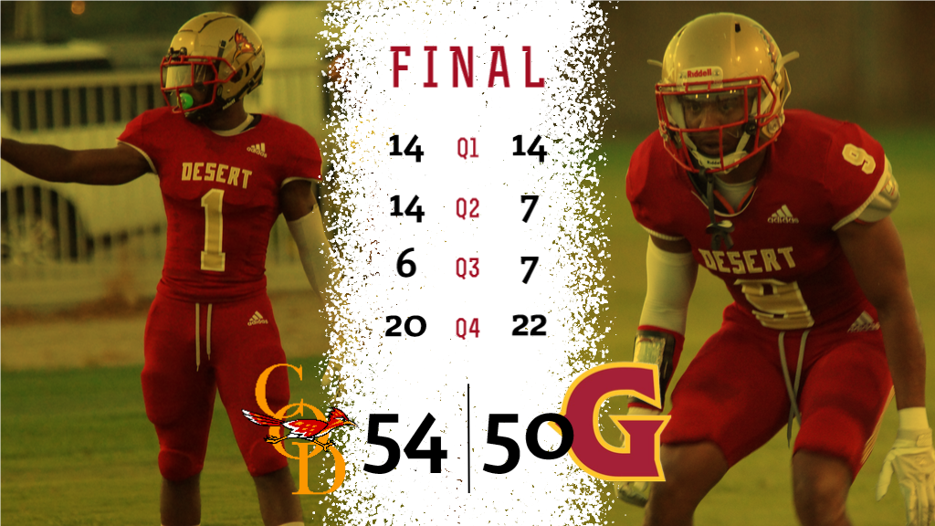 COD Football beats Vaqueros for first time, wins on the road, 54-50
