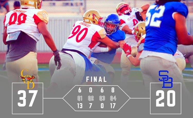 COD Football scores 37 points in 37th COD-SBVC Challenge, knocking off the Wolverines, 37-20